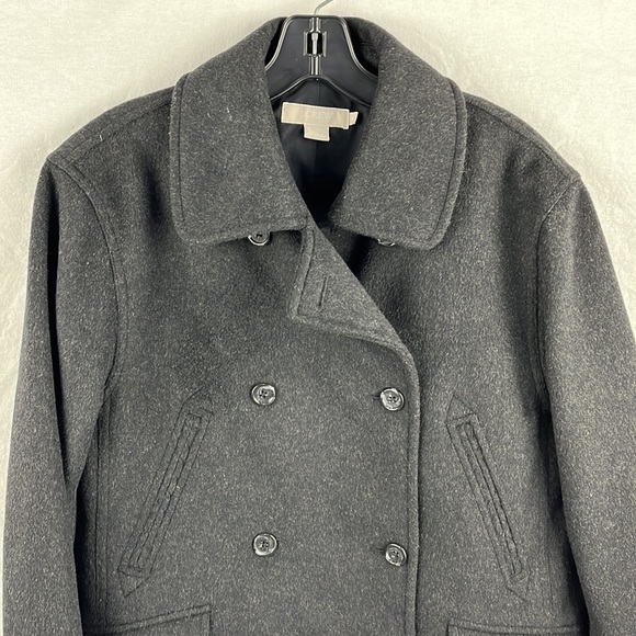J Crew medium pea coat wool blend - Picture 2 of 7